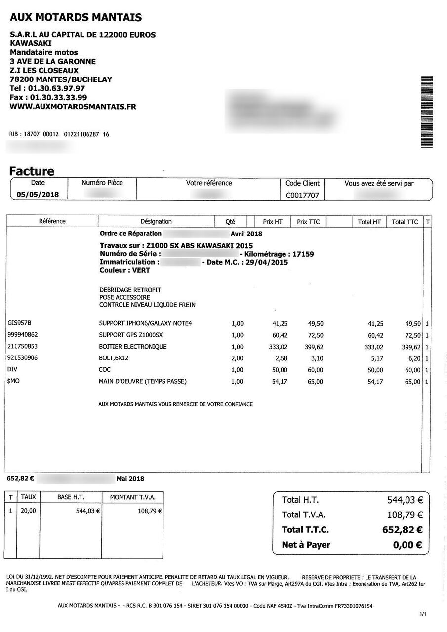 Photo KAWASAKI Z 1000 SX ABS