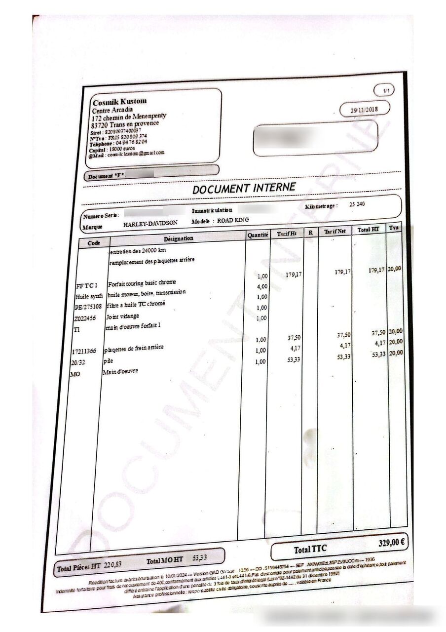 Photo HARLEY-DAVIDSON ROAD -