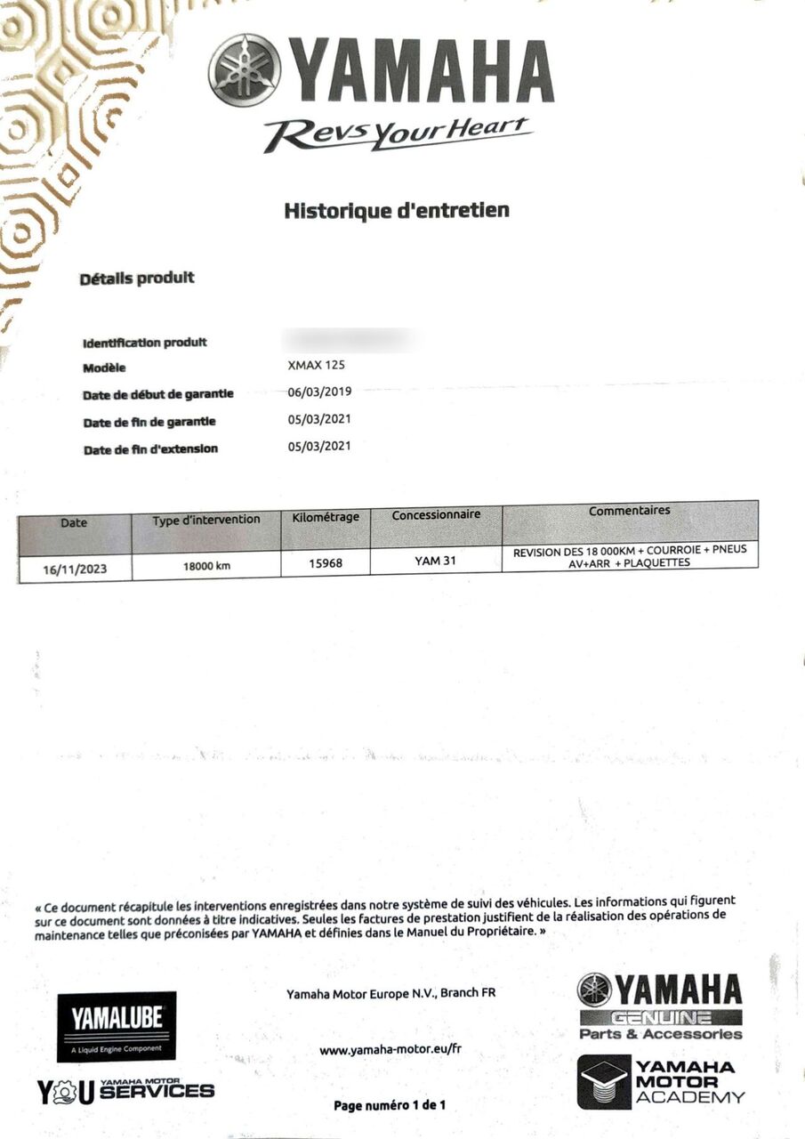 Photo YAMAHA XMAX 125 ABS