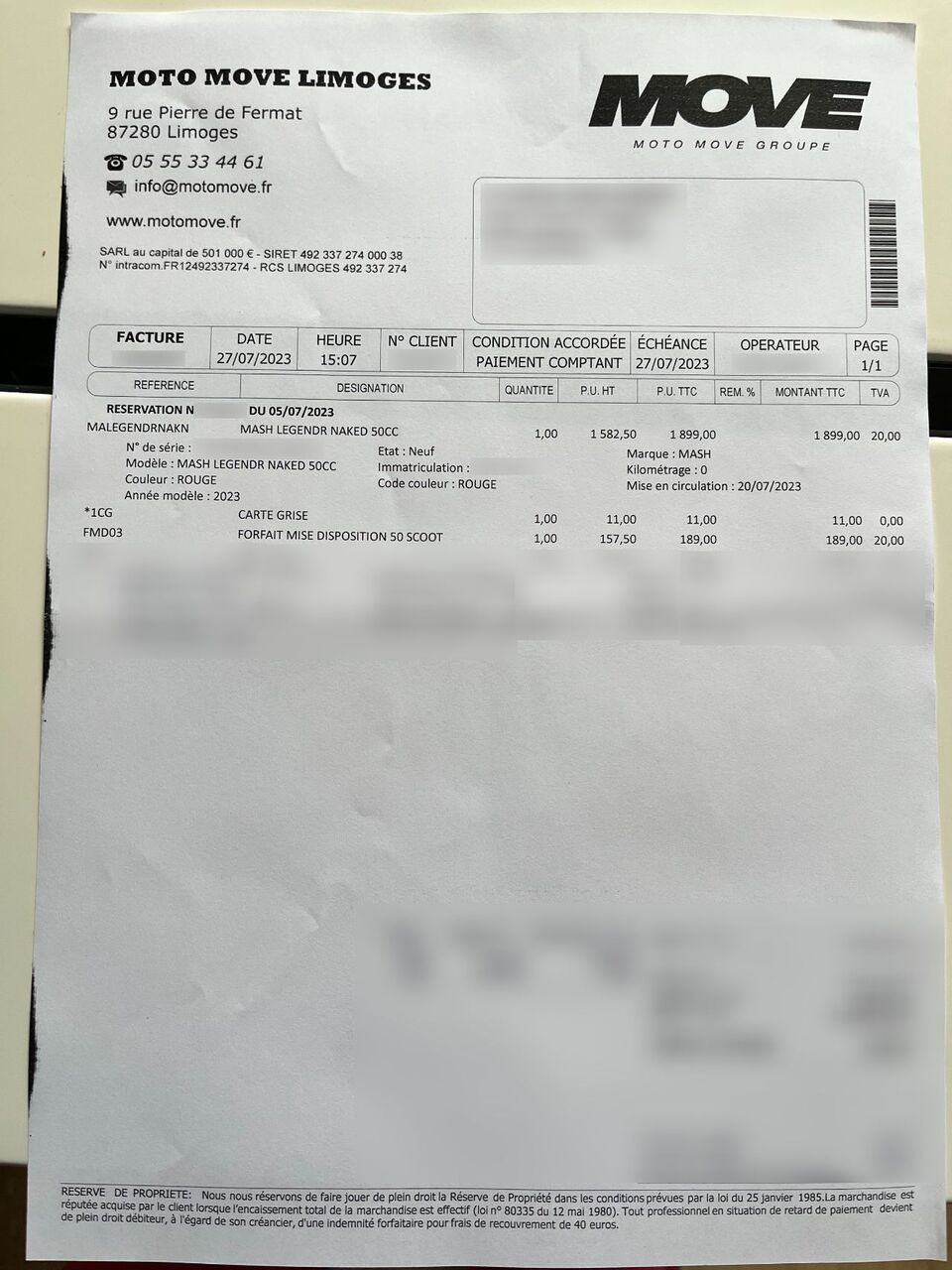 Photo MASH LEGEND'R 50 NAKED