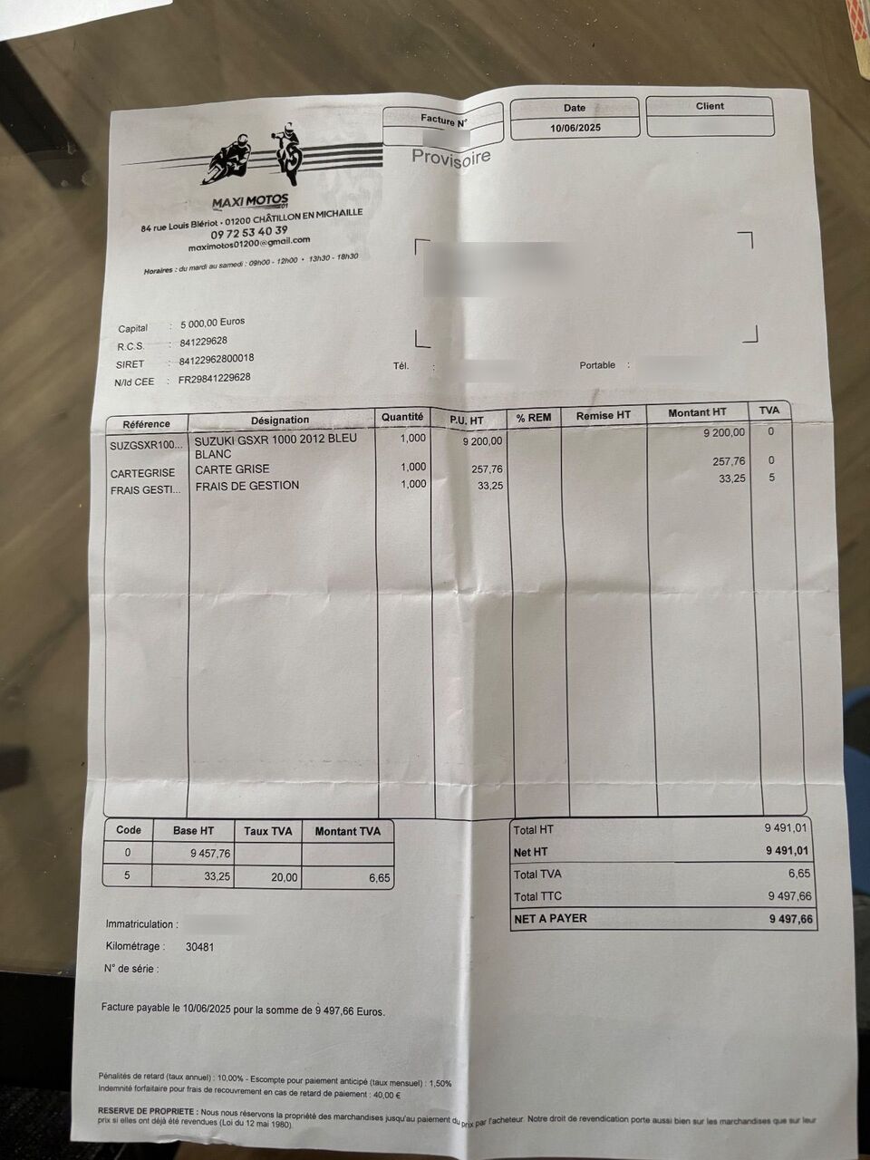 Photo SUZUKI GSXR 1000