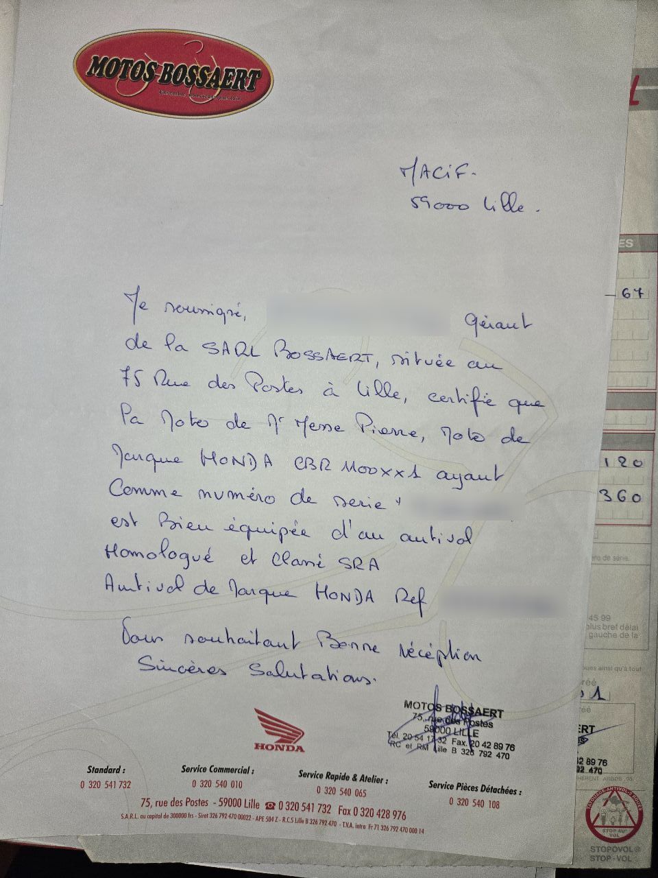 Photo HONDA CBR 1100 XX