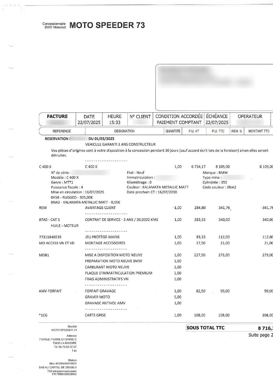 Photo BMW C 400 X – MY25 –