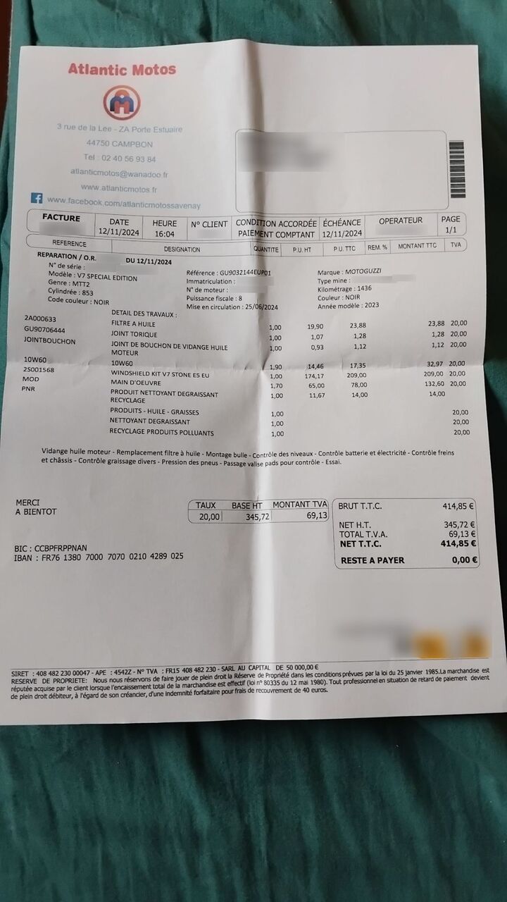 Photo MOTO GUZZI V7 SPECIAL