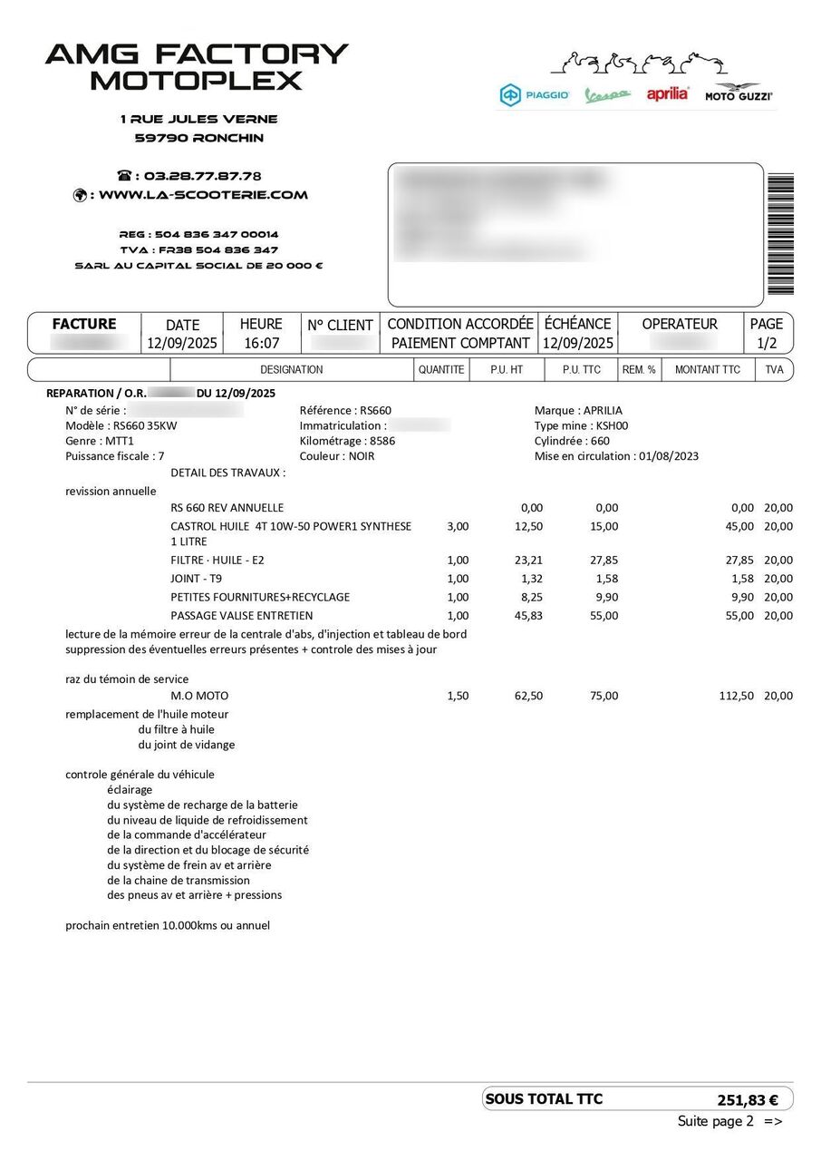 Photo APRILIA RS 660 ABS