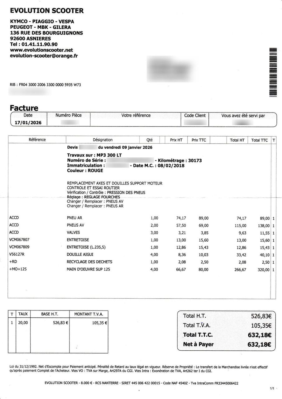 Photo PIAGGIO MP3 300 LT