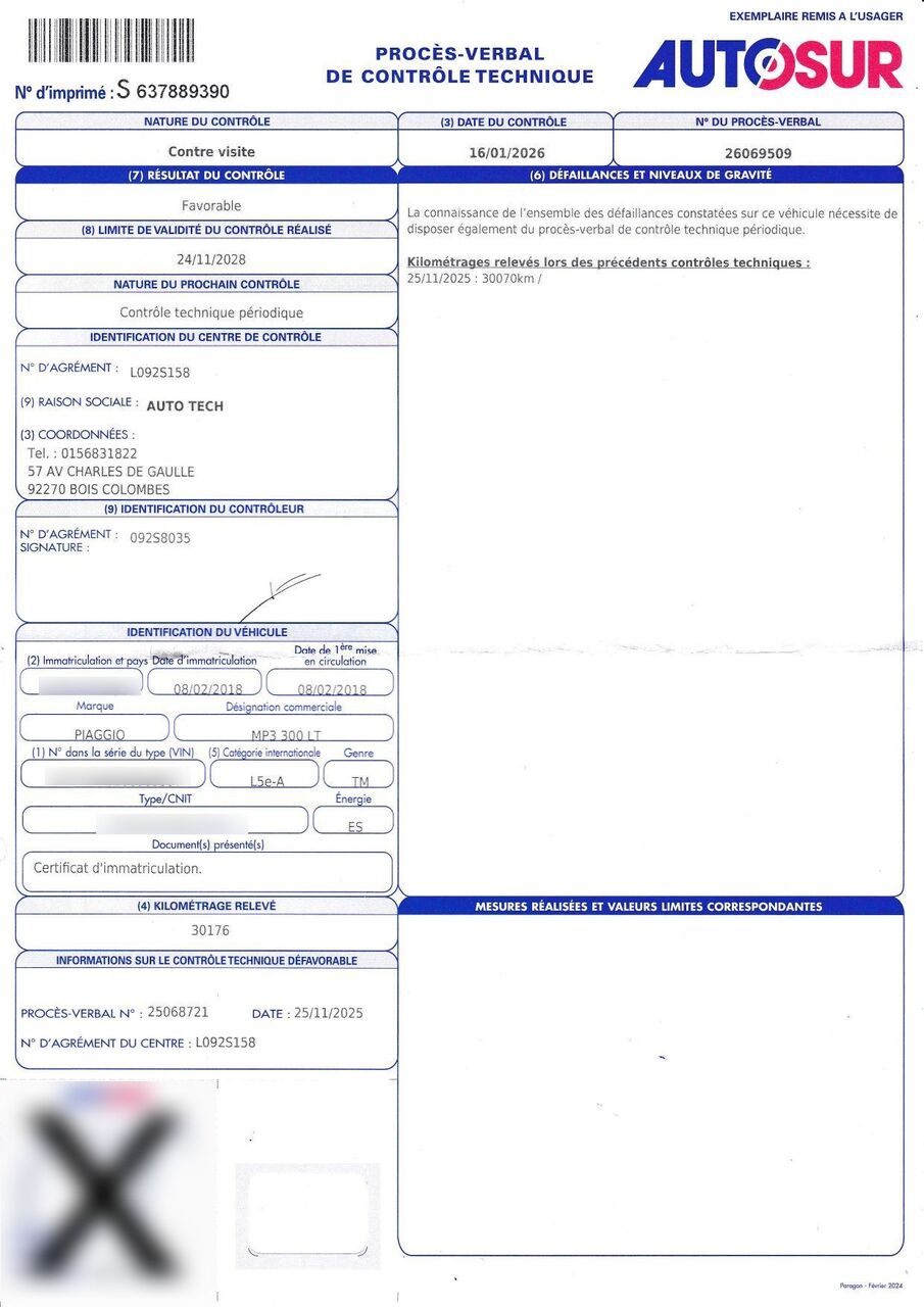 Photo PIAGGIO MP3 300 LT