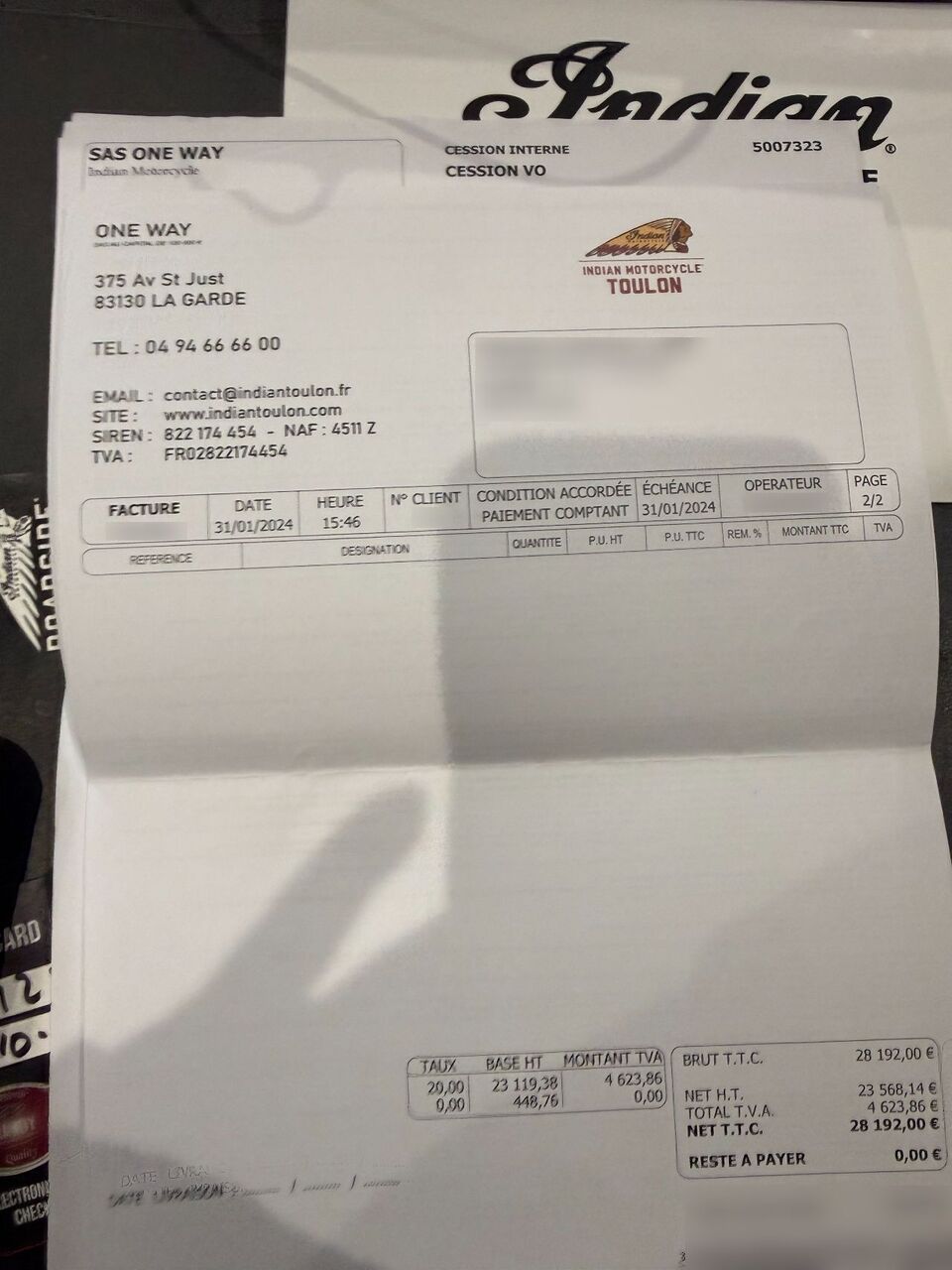 Photo INDIAN SUPER CHIEF