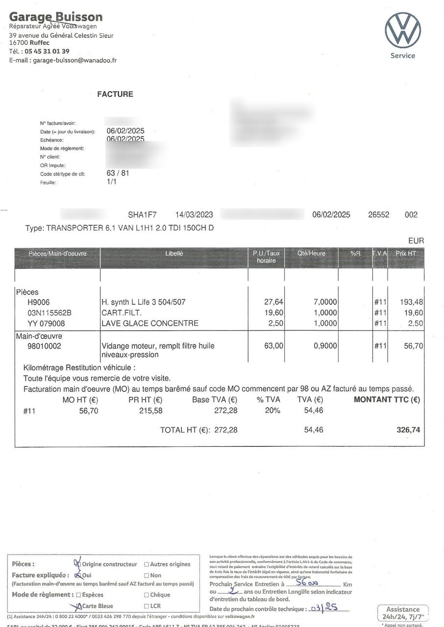 Photo VOLKSWAGEN TRANSPORTER