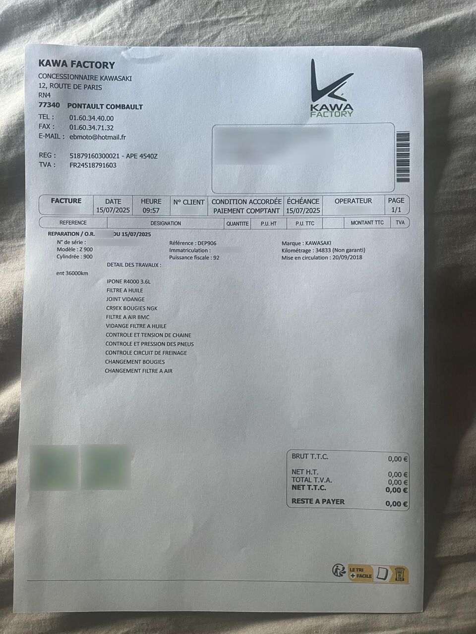 Photo KAWASAKI Z900 ABS