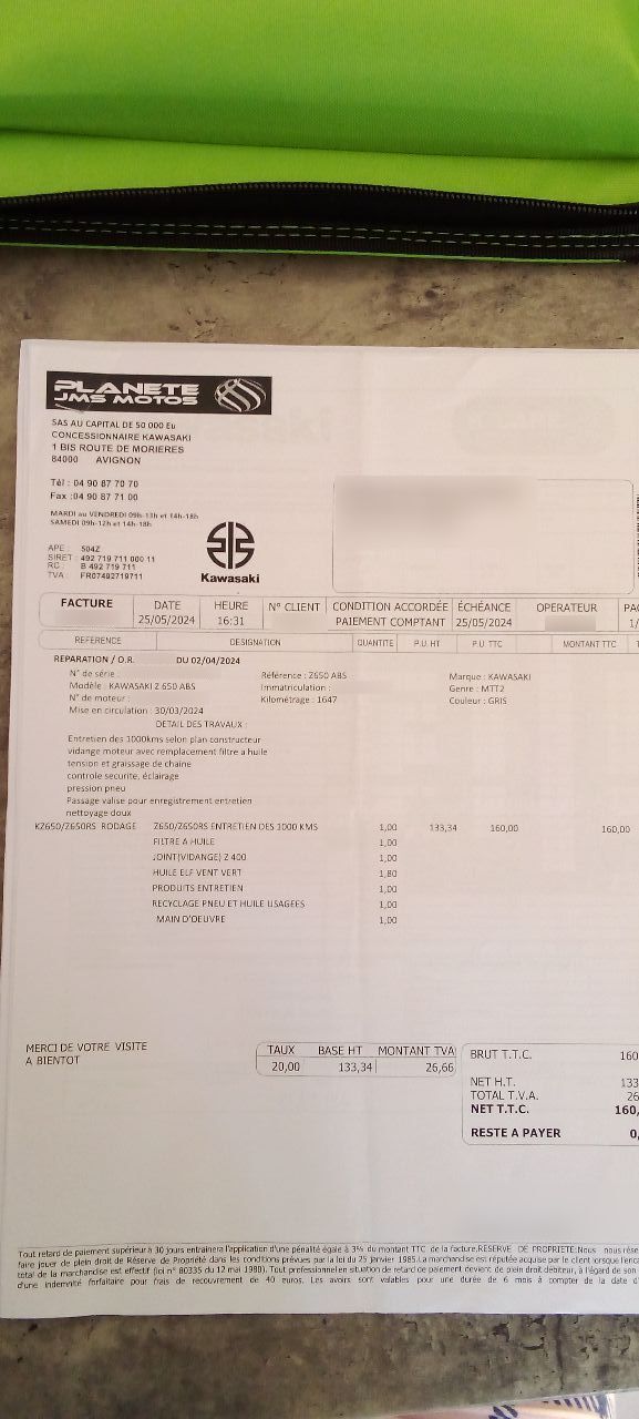 Photo KAWASAKI Z650 A2 ABS