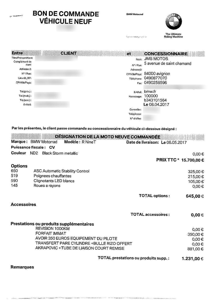 Photo BMW R NINE T 1200 ABS