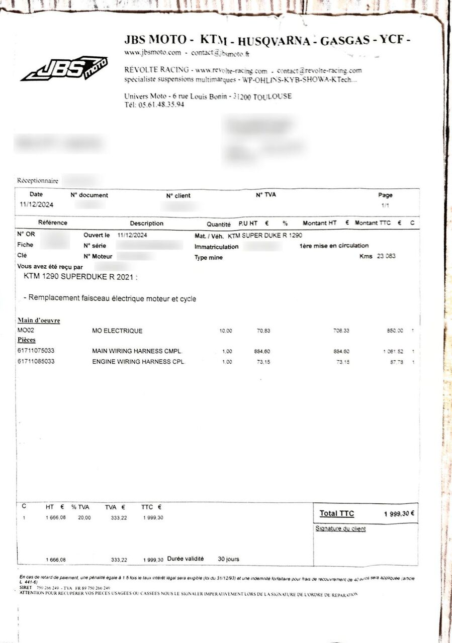 Photo KTM SUPER DUKE 1290 R