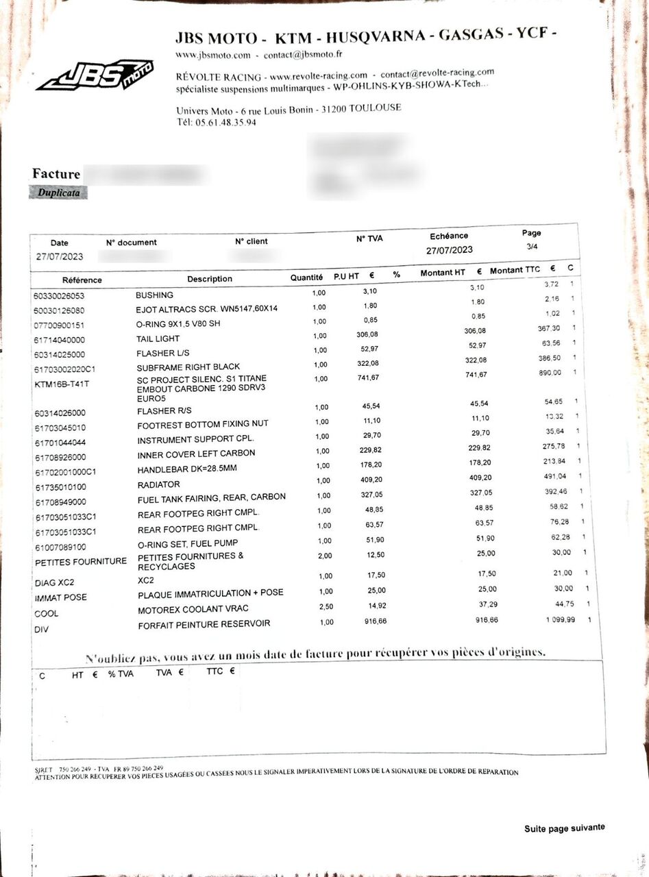 Photo KTM SUPER DUKE 1290 R