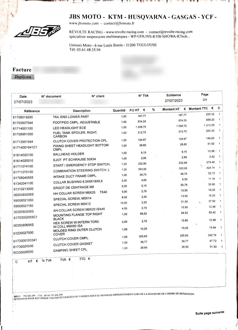 Photo KTM SUPER DUKE 1290 R
