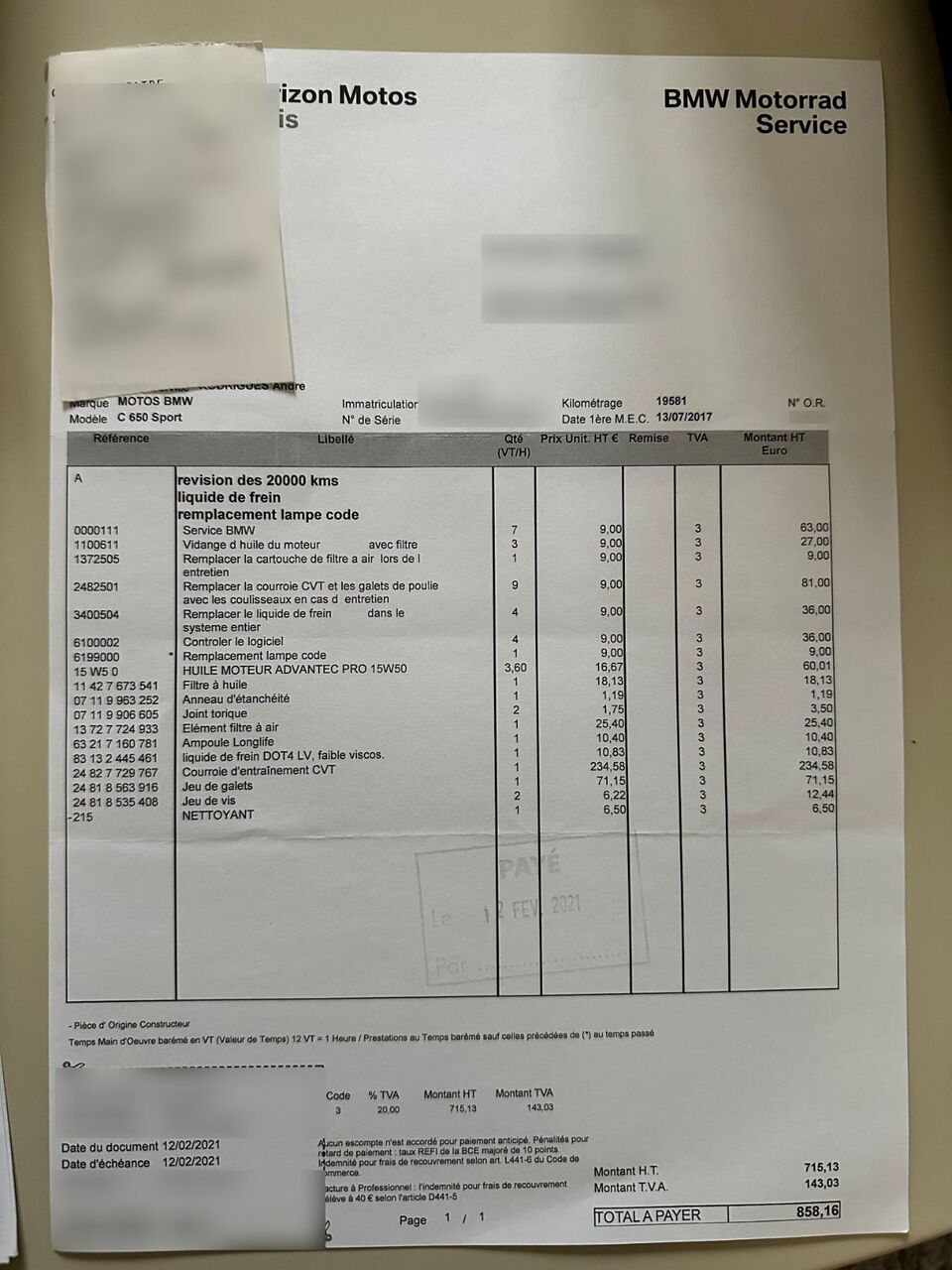 Photo BMW C 650 SPORT