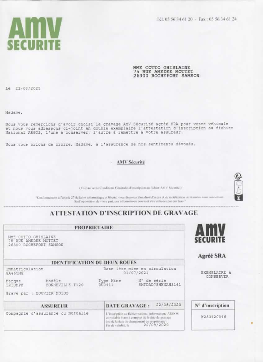 Photo TRIUMPH BONNEVILLE ABS