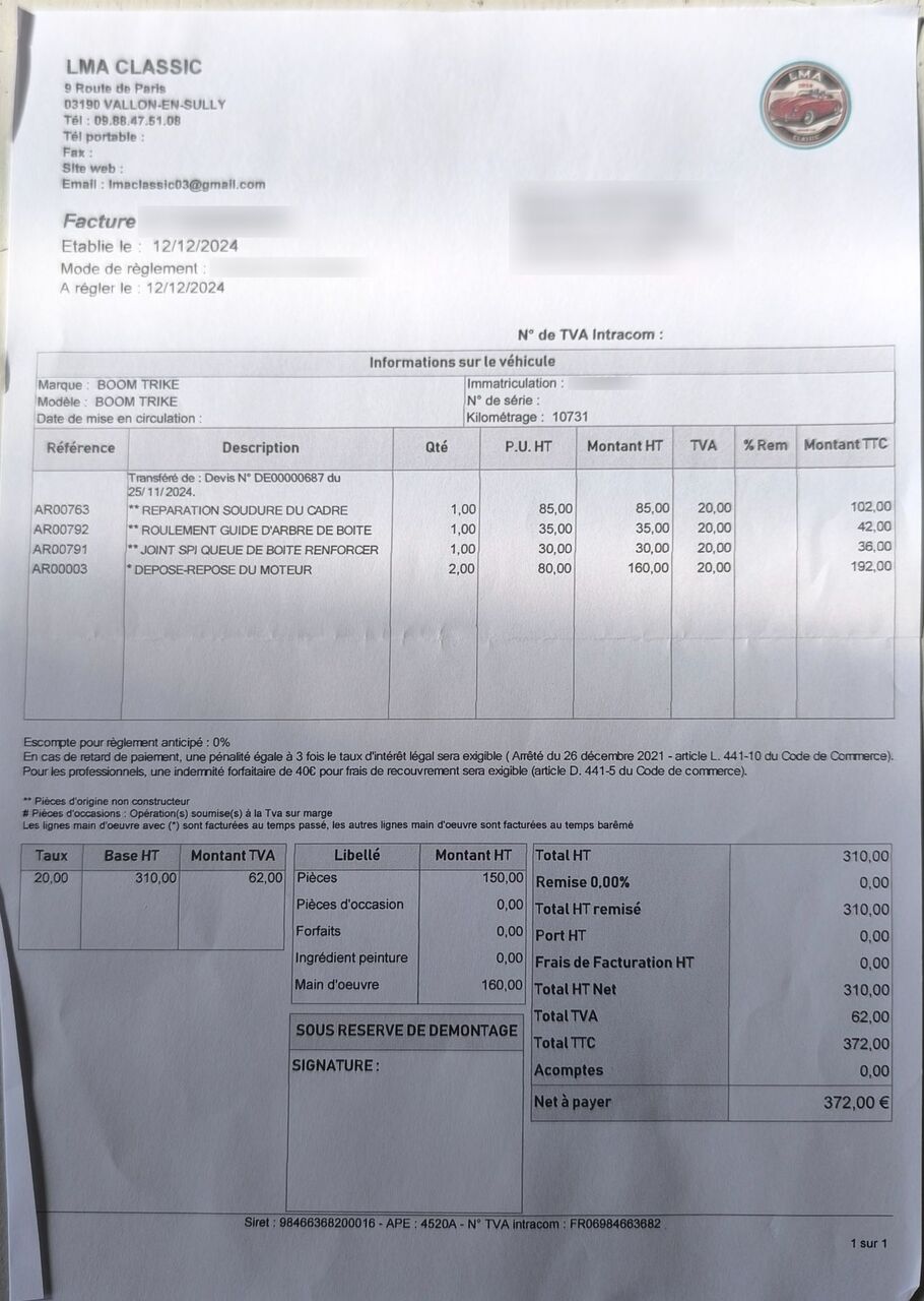 Photo TRIKE BOOM LOW RIDER