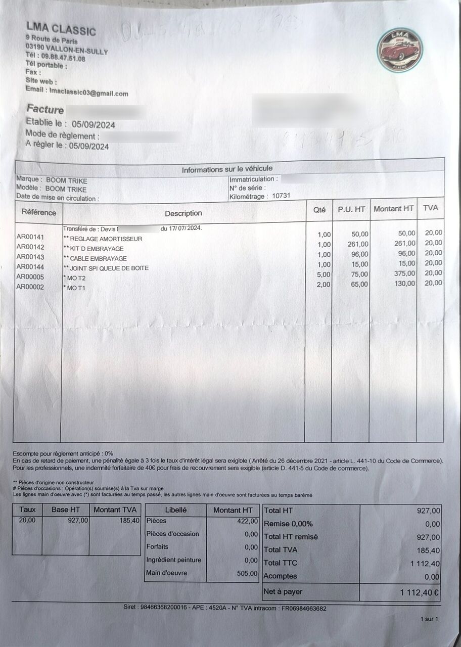 Photo TRIKE BOOM LOW RIDER
