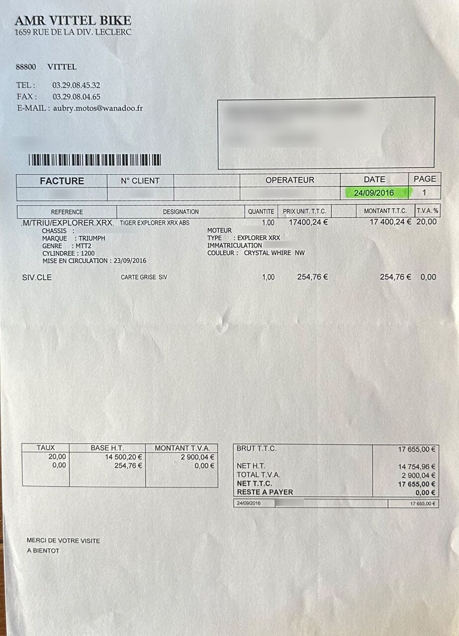 Photo TRIUMPH TIGER 1200 XRX