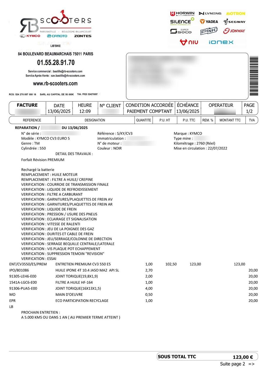 Photo KYMCO CV3 550 NOODOE