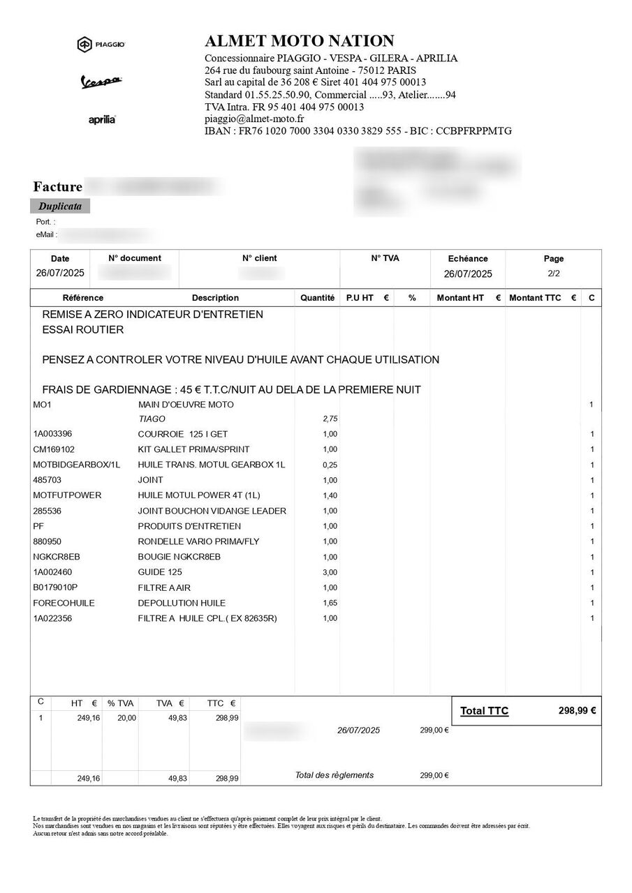 Photo PIAGGIO LIBERTY 125