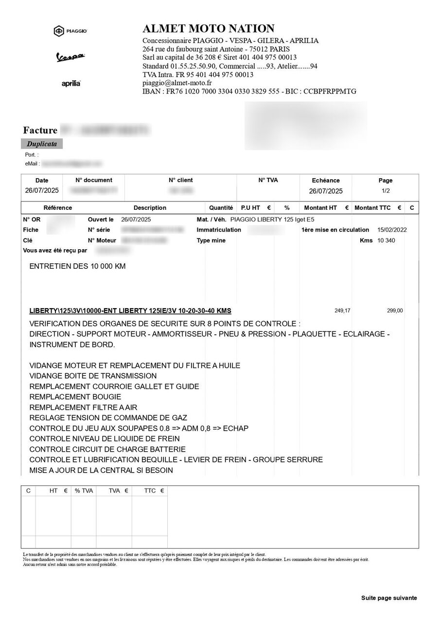 Photo PIAGGIO LIBERTY 125