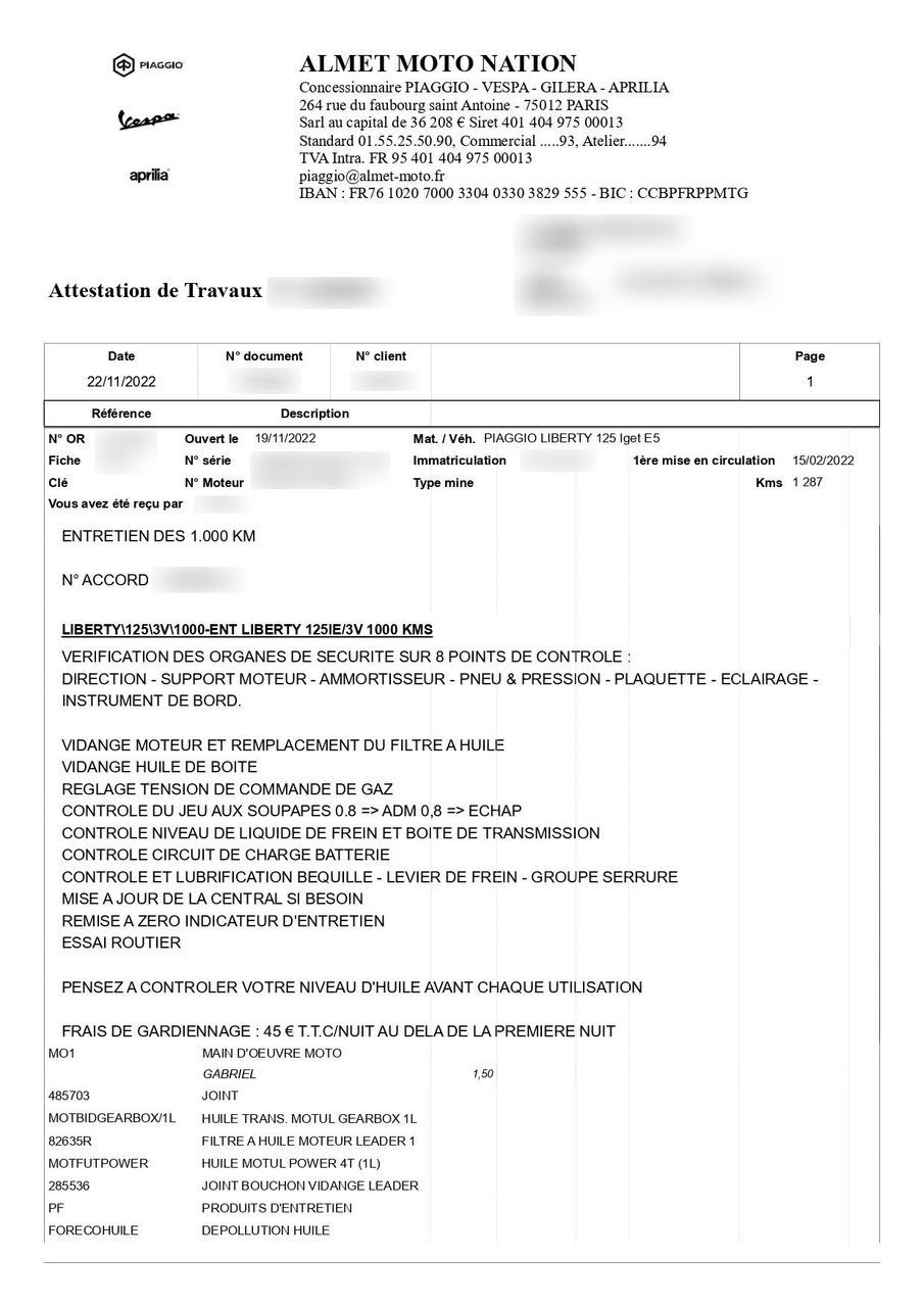 Photo PIAGGIO LIBERTY 125