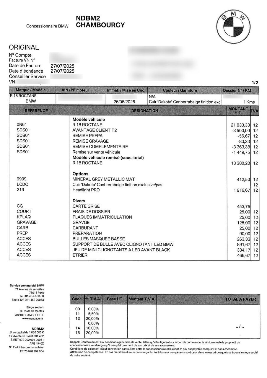 Photo BMW R18 ROCTANE