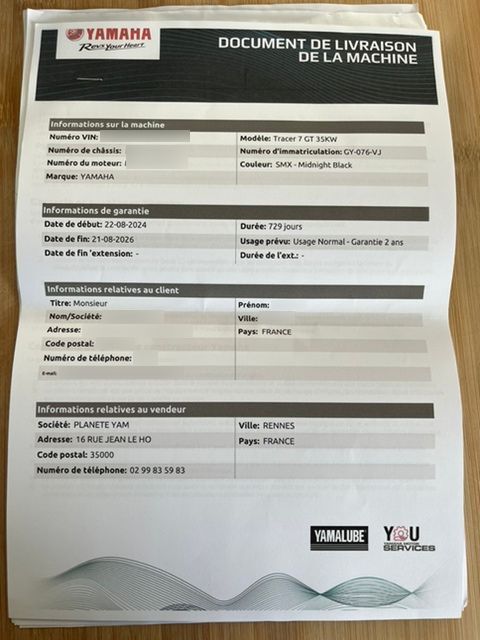 Photo YAMAHA TRACER 7 GT