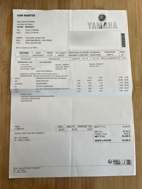 Photo YAMAHA TRACER 7 GT