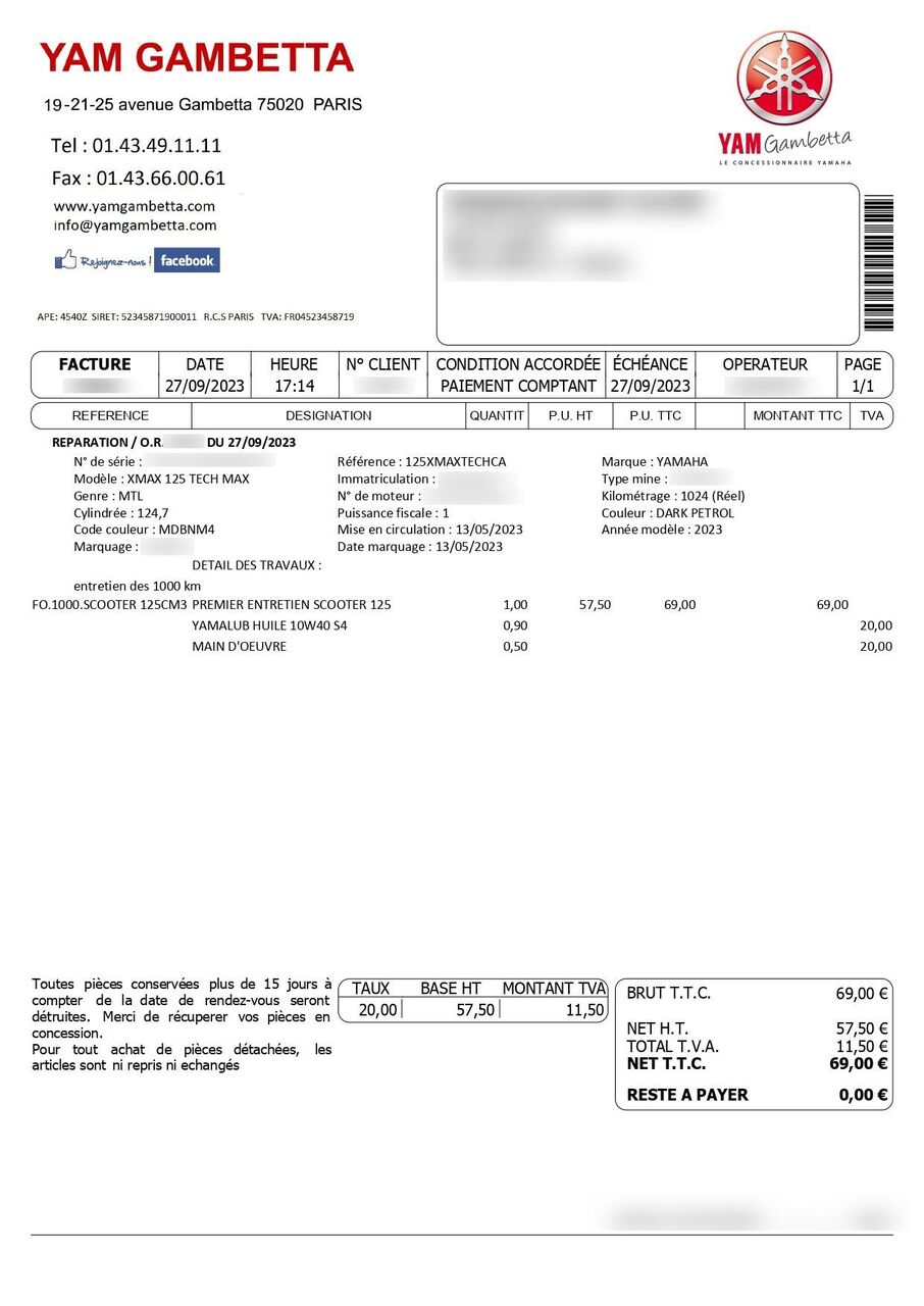 Photo YAMAHA XMAX 125