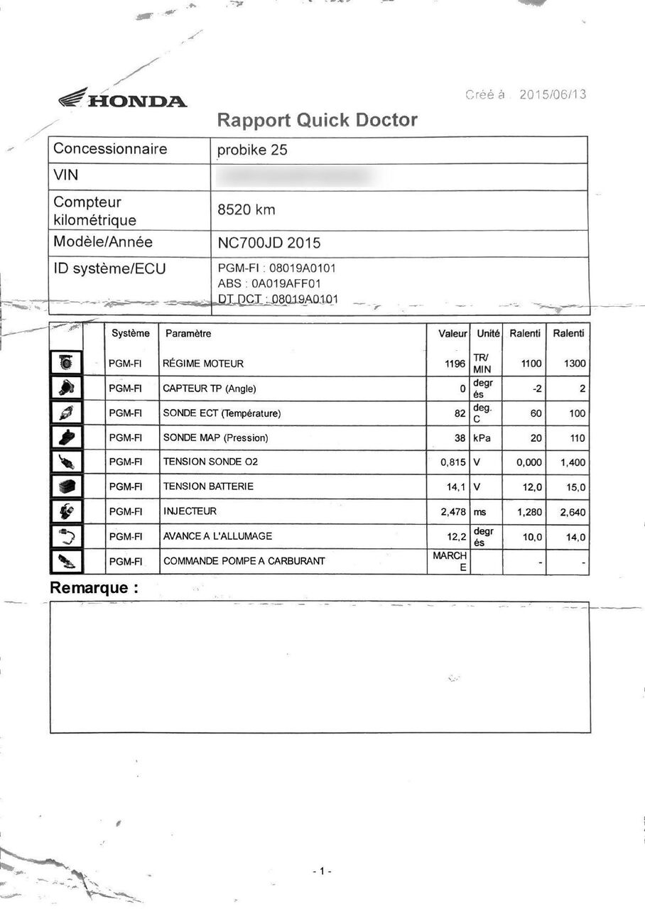Photo HONDA VULTUS 750 DCT