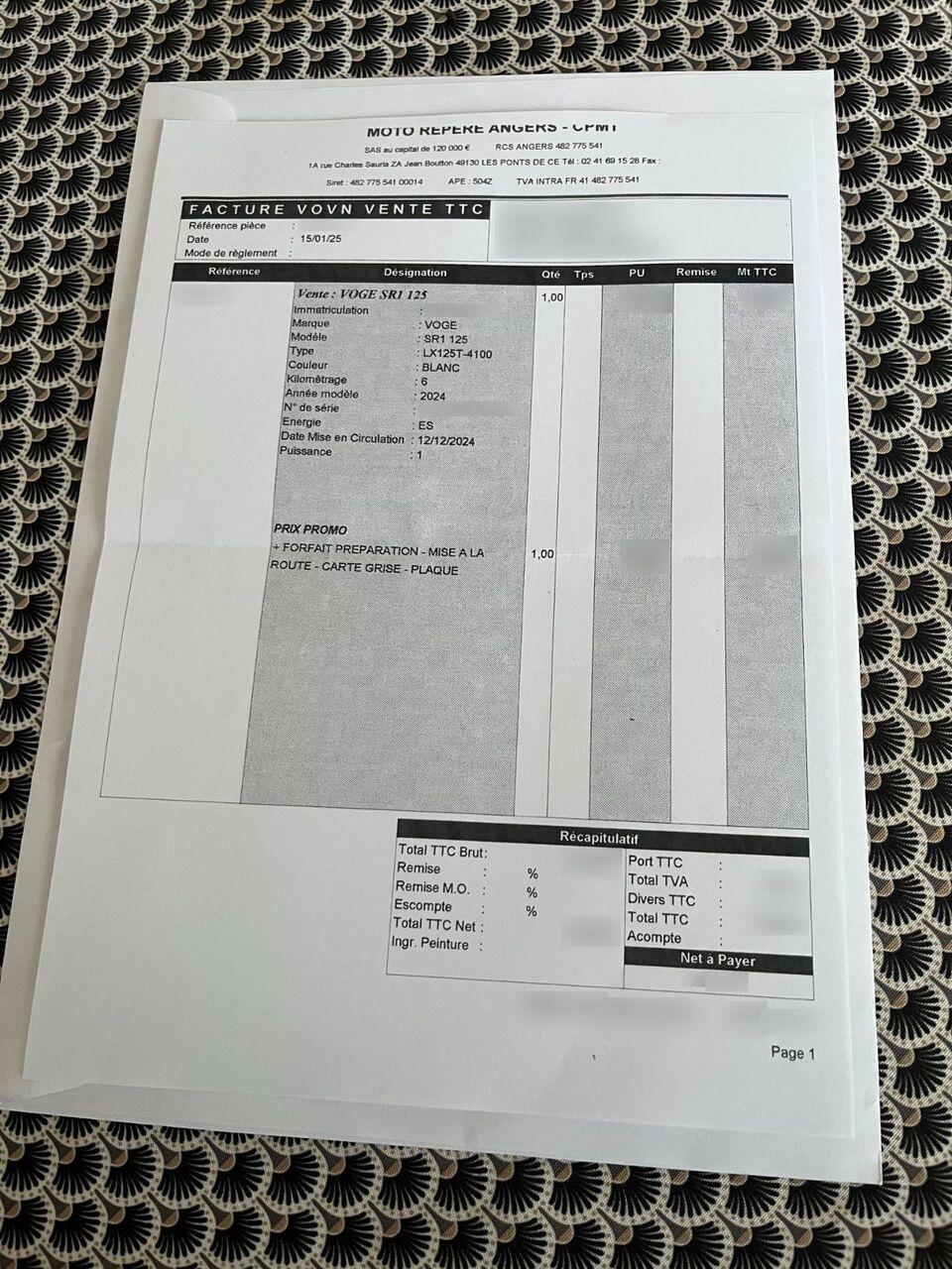 Photo VOGE SR1 125