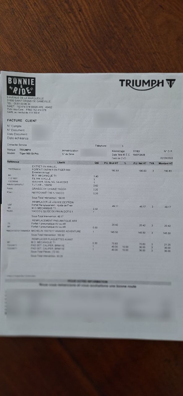 Photo TRIUMPH TIGER 900 GT