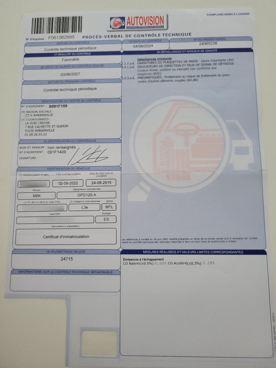 Photo MBK OCITO 125 ABS