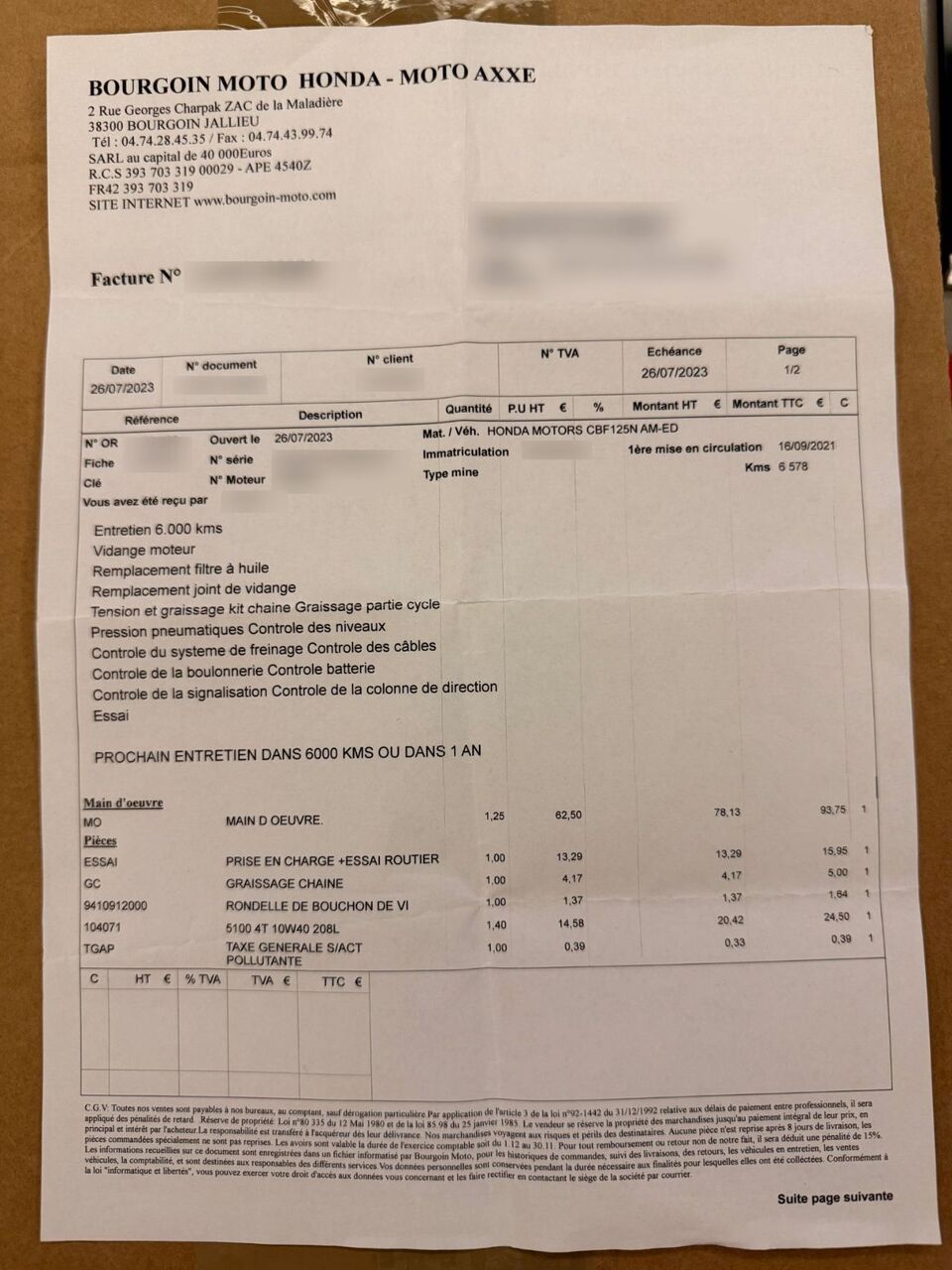 Photo HONDA CB 125 R ABS