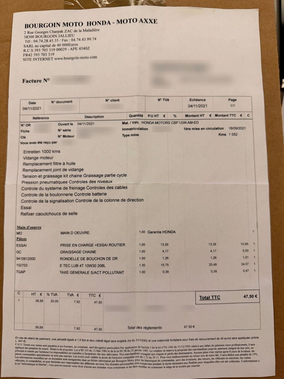 Photo HONDA CB 125 R ABS