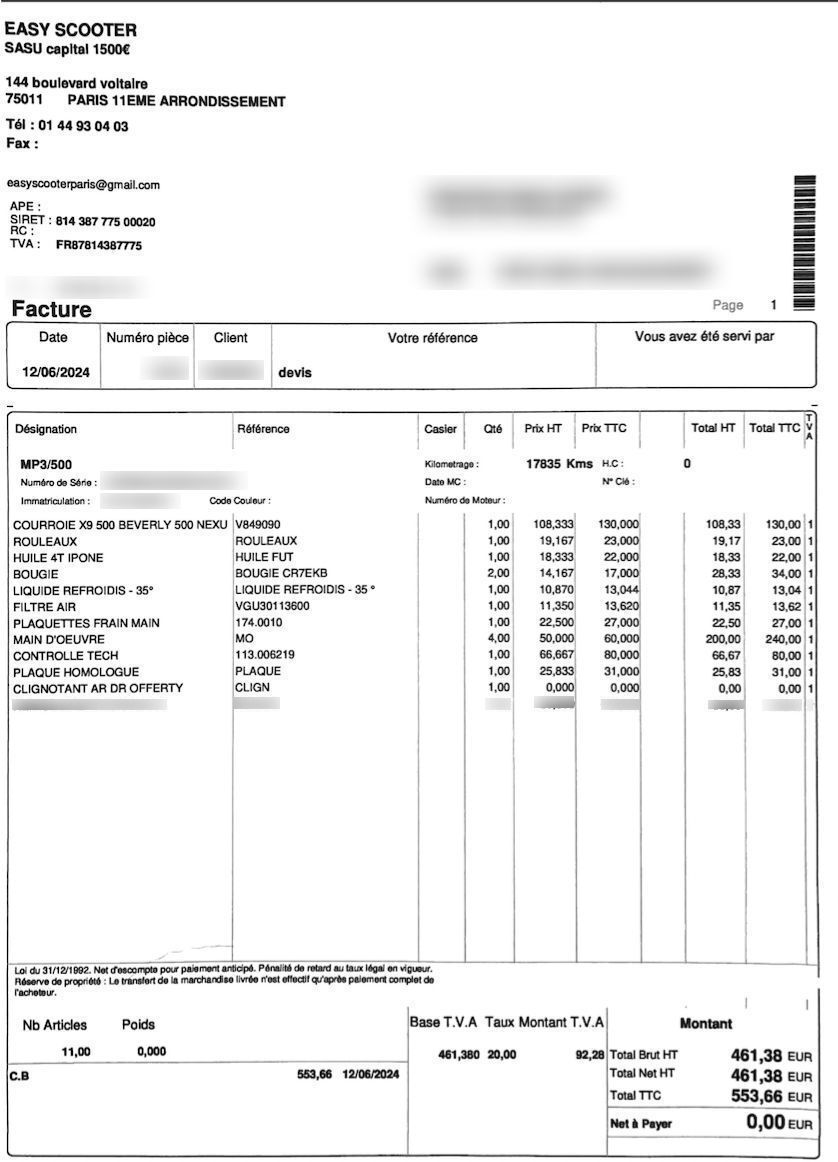 Photo PIAGGIO MP3 500 LT