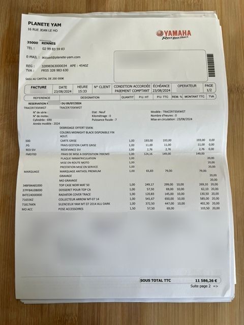 Photo YAMAHA TRACER 7 GT