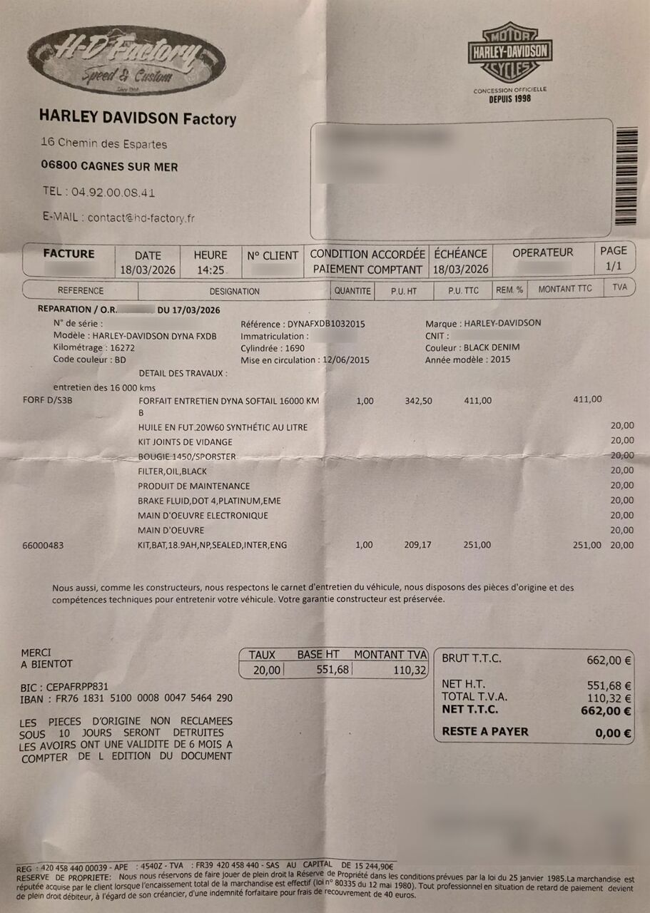 Photo HARLEY DAVIDSON STREET