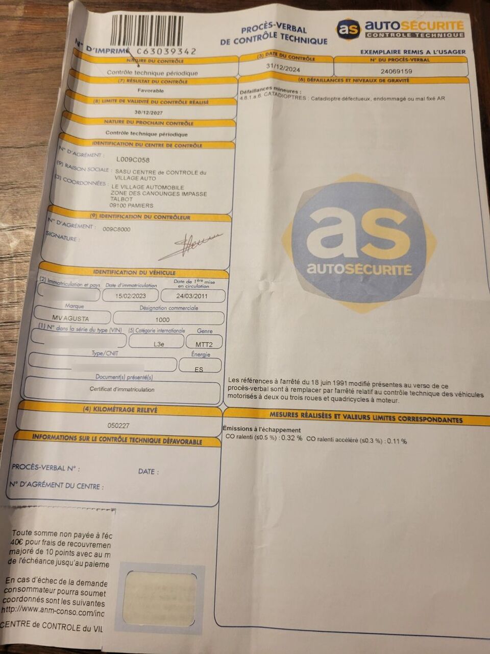 Photo MV AGUSTA BRUTALE 990