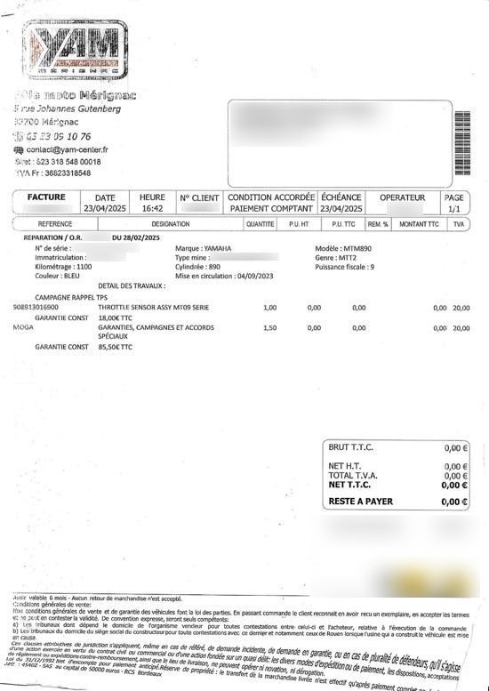 Photo YAMAHA XSR 900 ABS