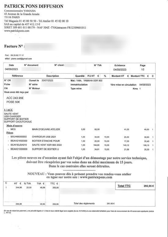 Photo YAMAHA XSR 900 ABS