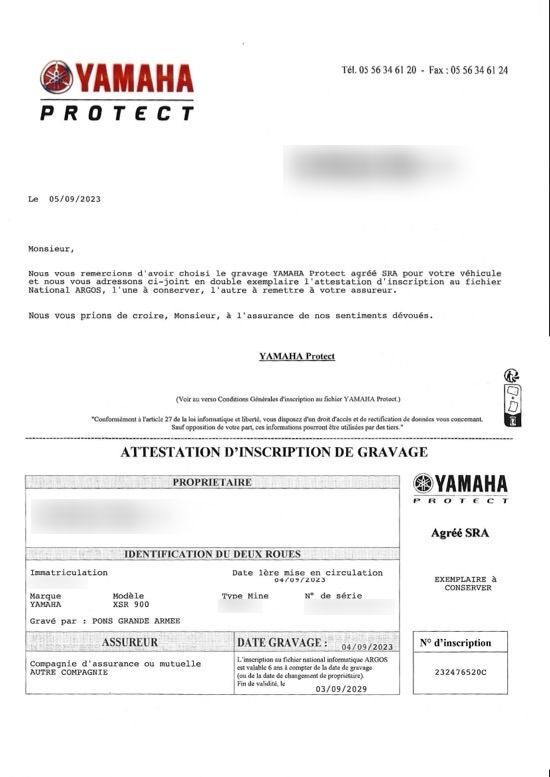 Photo YAMAHA XSR 900 ABS