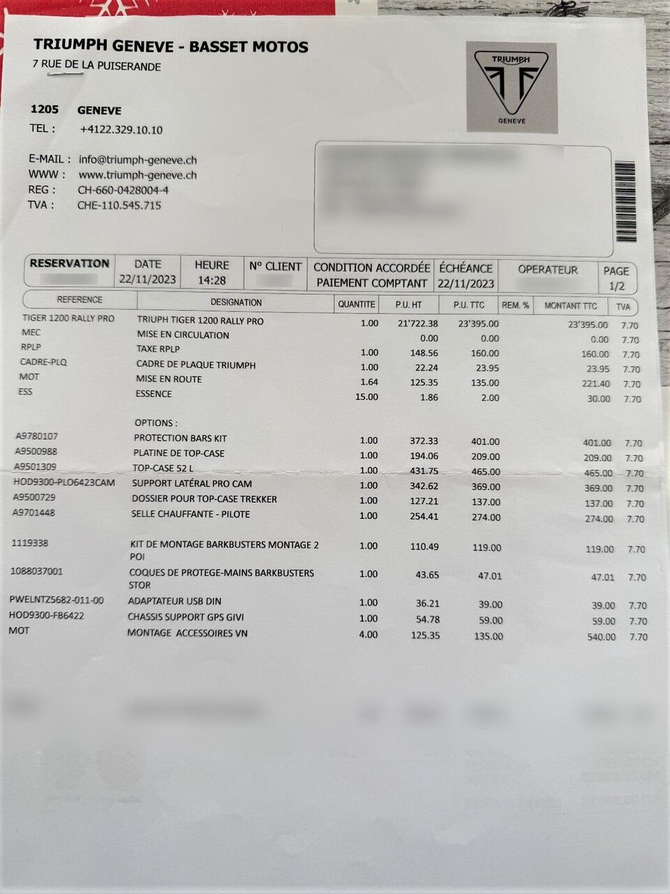 Photo TRIUMPH TIGER 1200 PRO