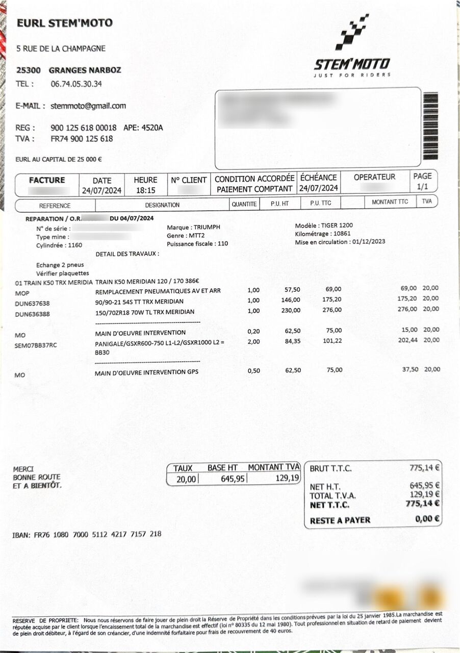 Photo TRIUMPH TIGER 1200 PRO