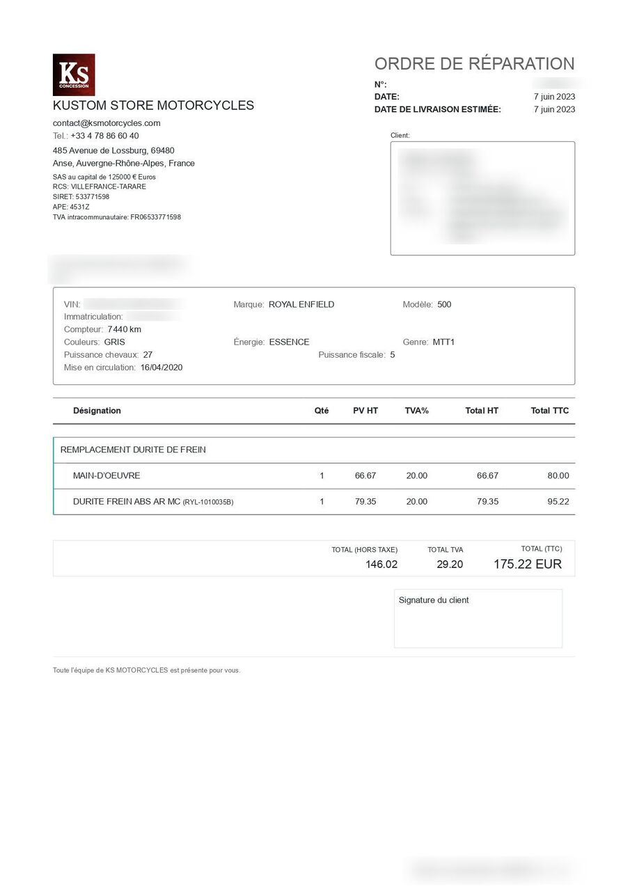 Photo ROYAL ENFIELD BULLET