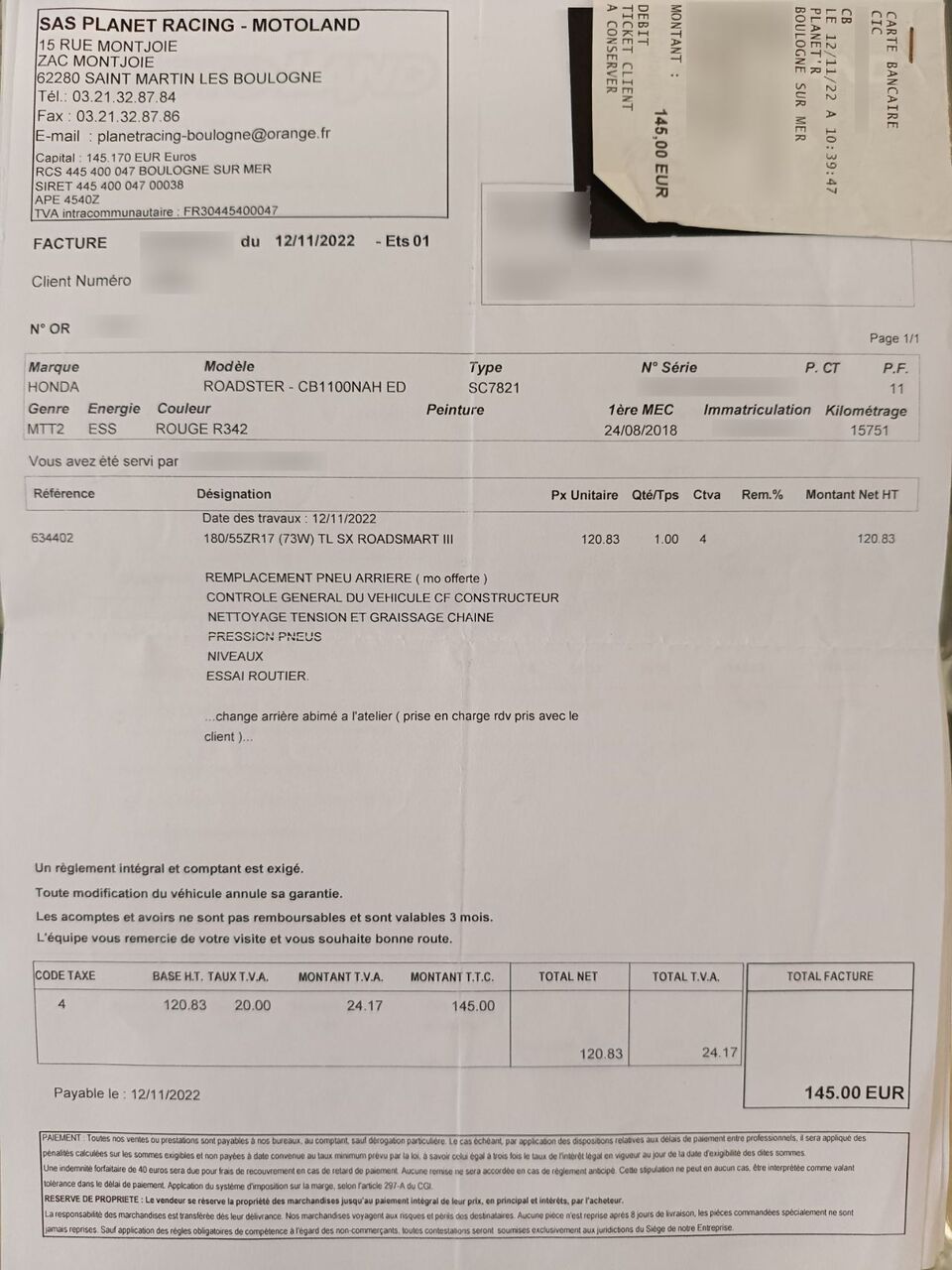 Photo HONDA CB 1100 RS