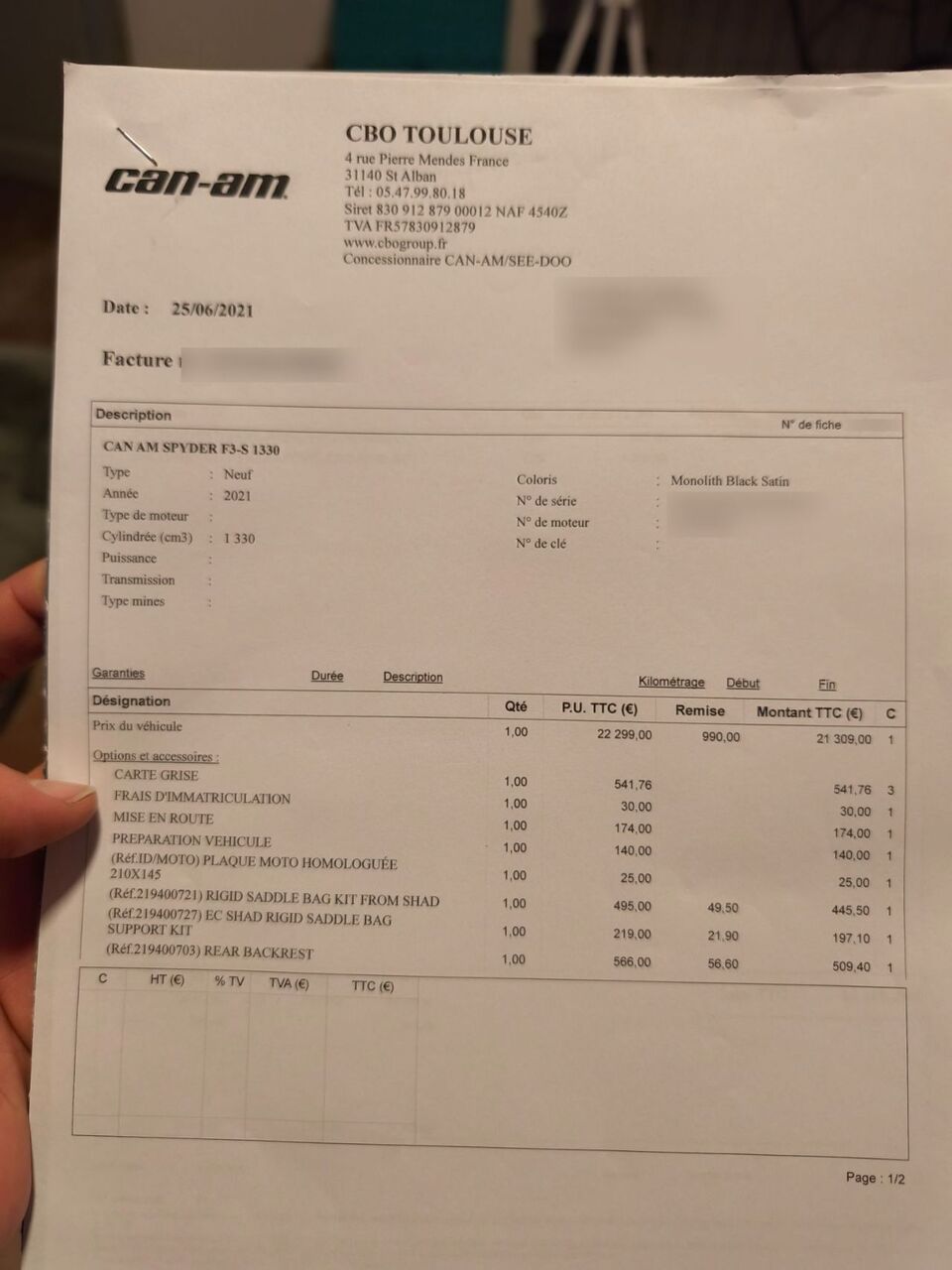 Photo CAN AM SPYDER F3S 1330